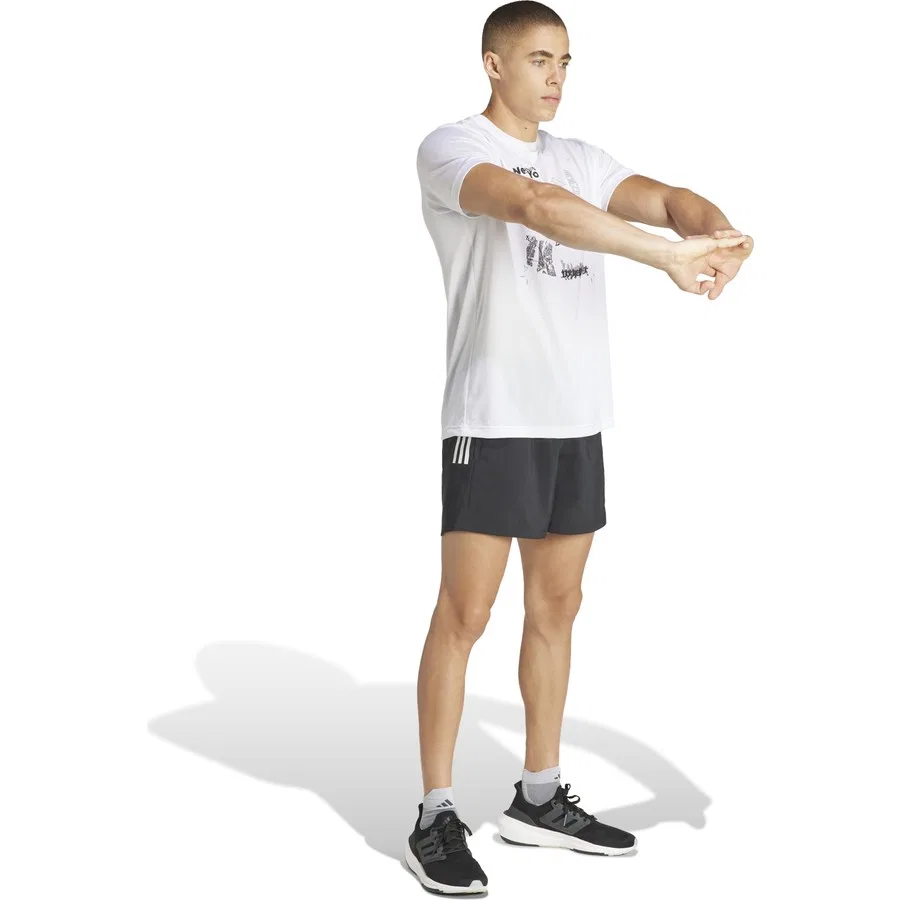 Шорты спортивные с логотипом adidas, Черный