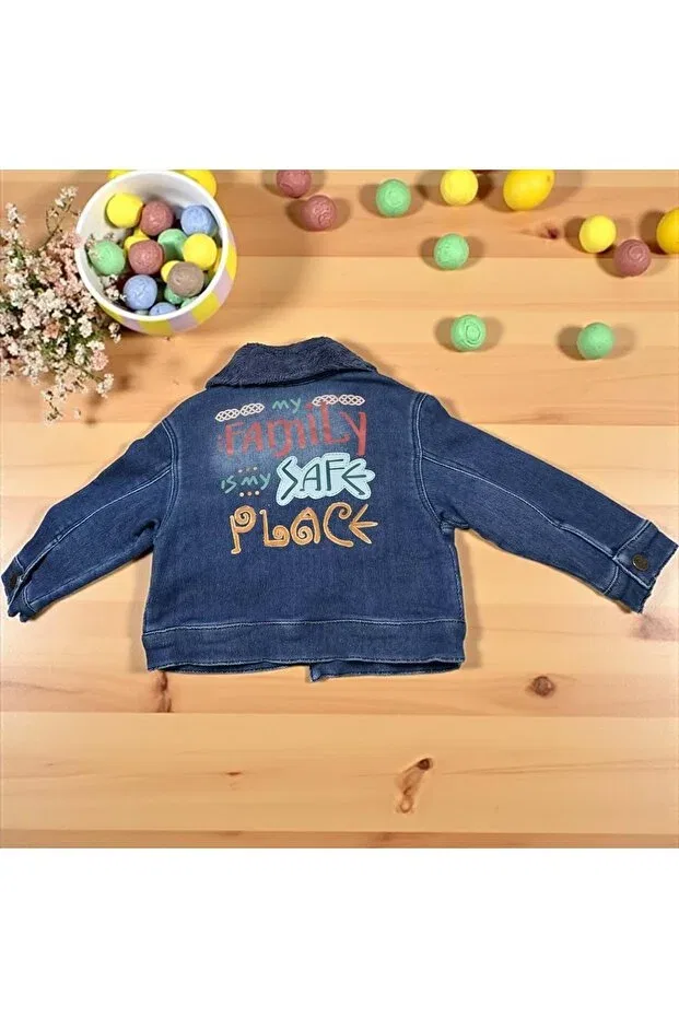 Детское пальто для девочек с длинным рукавом Love Maxx, Blue — фото 2