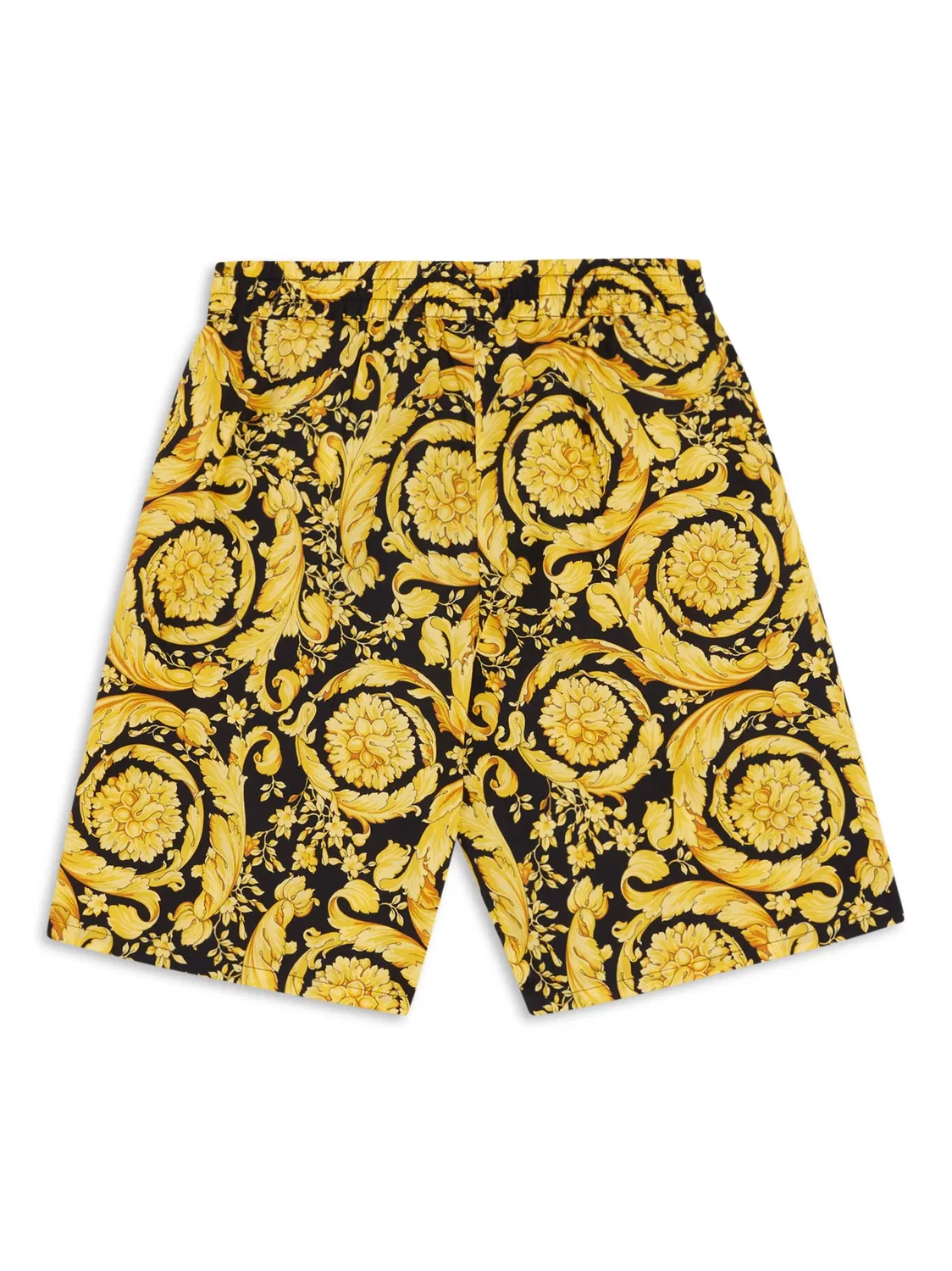 Шорты с принтом Barocco Versace, черный