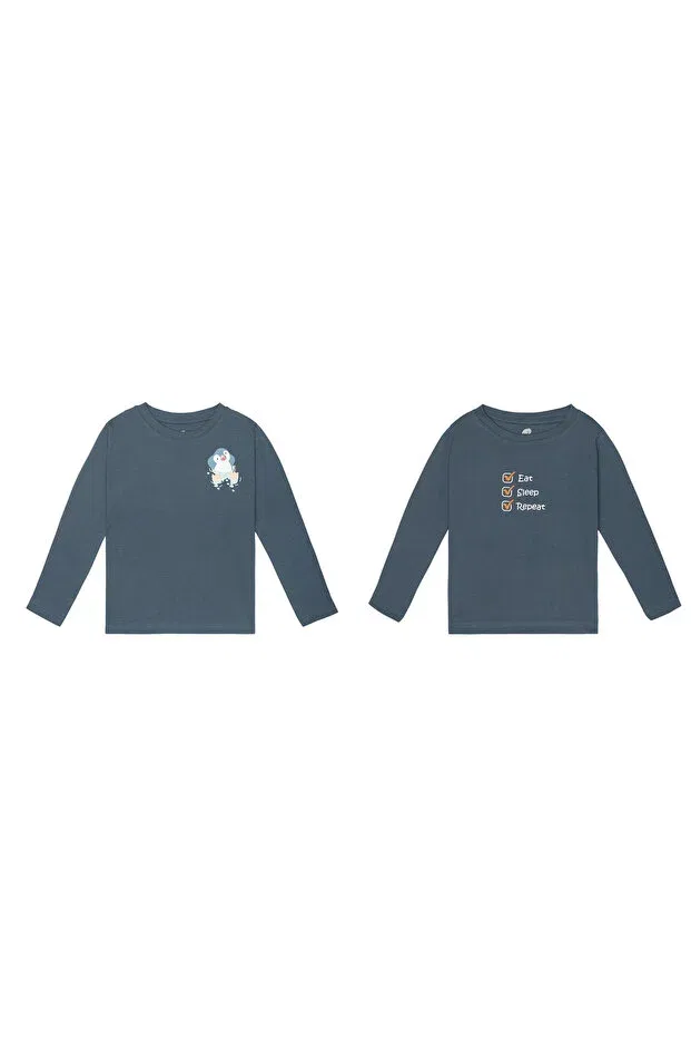 Детский комплект футболок с принтом Molica Baby, Navy Blue