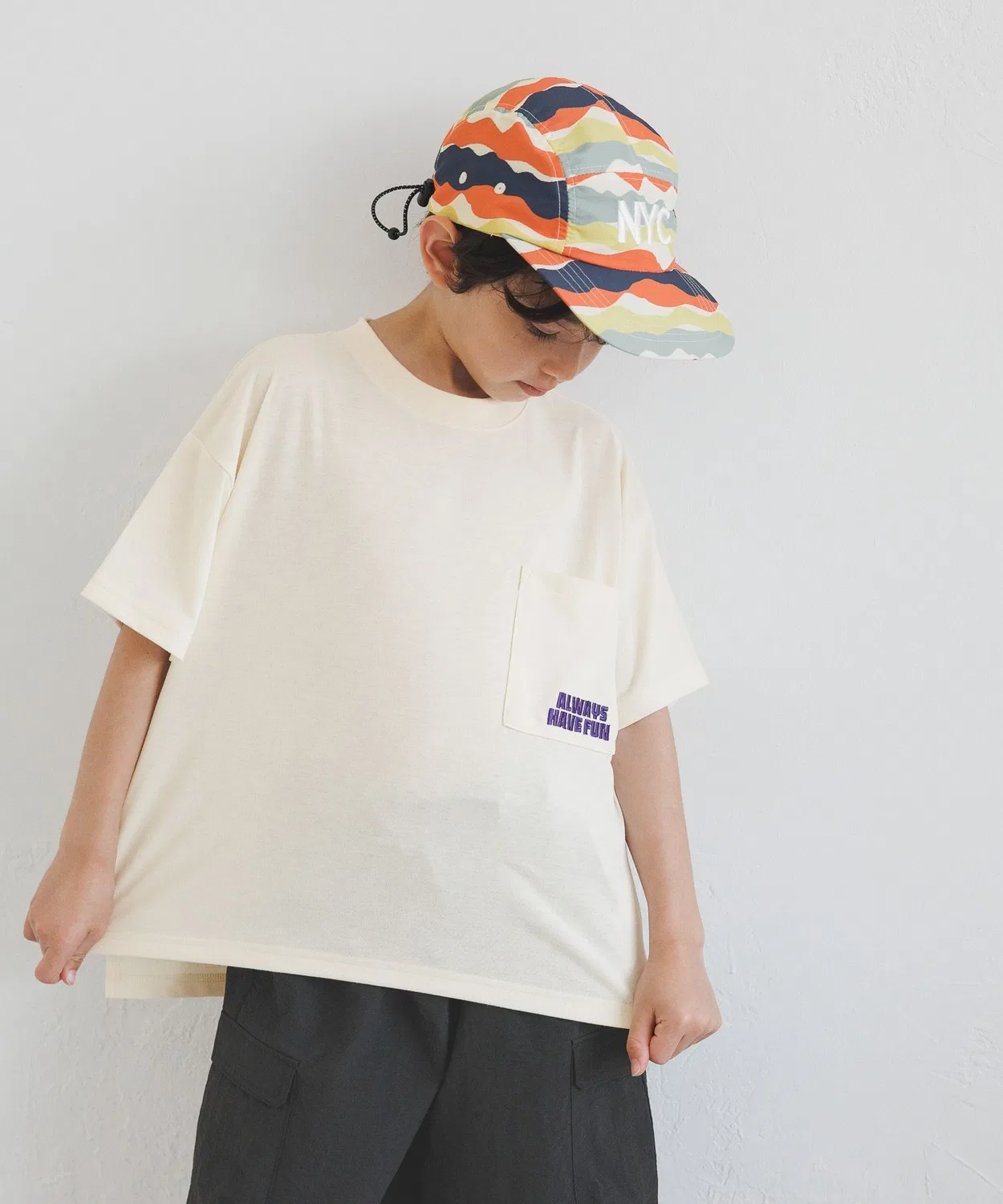 Детская футболка с вышивкой MULTI B BAYFLOW, Off White