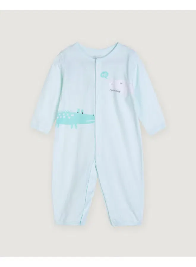 Боди-комбинезон хлопковый для новорожденных Bornbay, зеленый