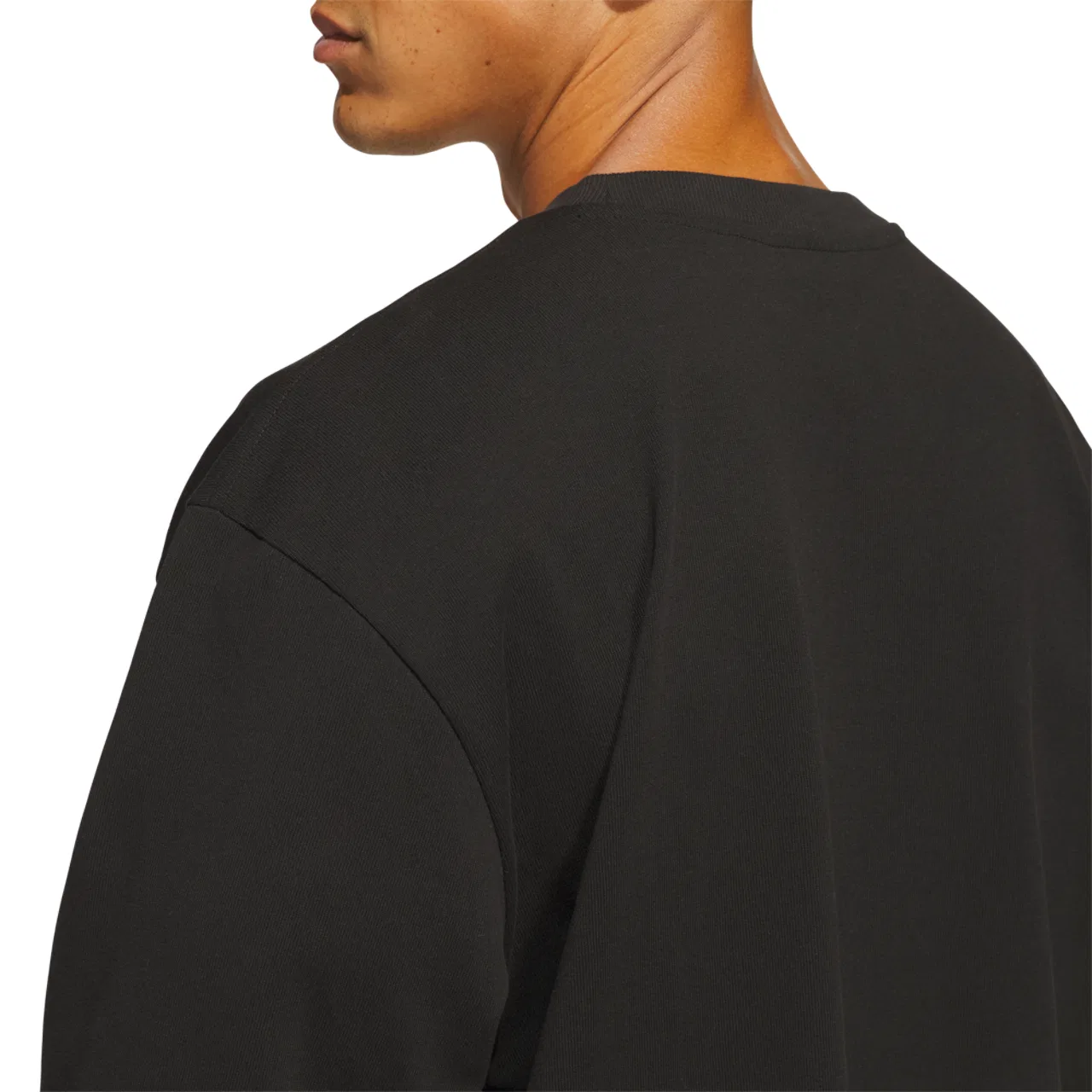 Мужская футболка с длинным рукавом Basketball Single Jersey Adidas, черный — фото 3