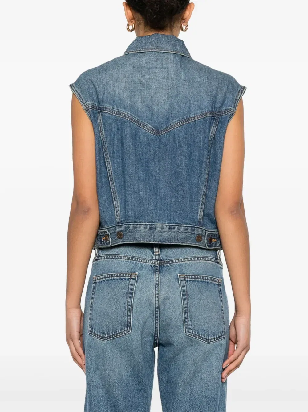 Джинсовый жилет Levi's, синий — фото 4