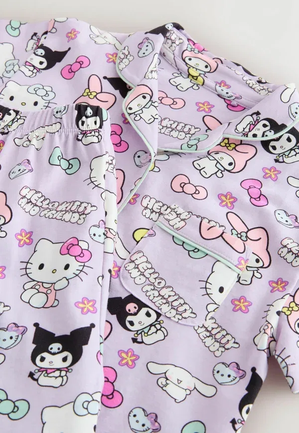 Пижамный комплект с принтом Hello Kitty Regular fit Next, lilac purple, фиолетовый — фото 2