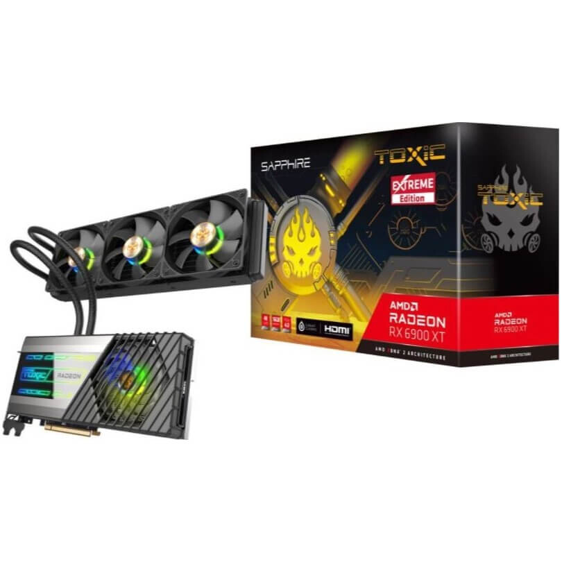 

Видеокарта Sapphire Radeon RX 6900 XT Toxic Extreme Edition, 16ГБ, черный