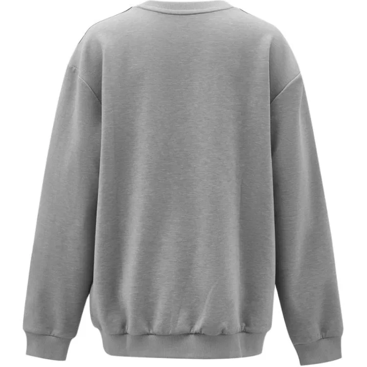 Детский свитшот с круглым вырезом средней посадки Adidas, Gray — фото 3