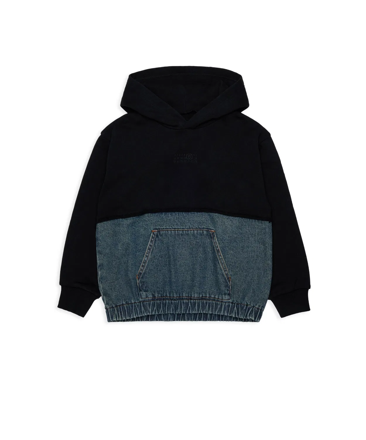 Детский пуловер-худи с длинным рукавомMM6 KID MM6 Maison Margiela, Черный