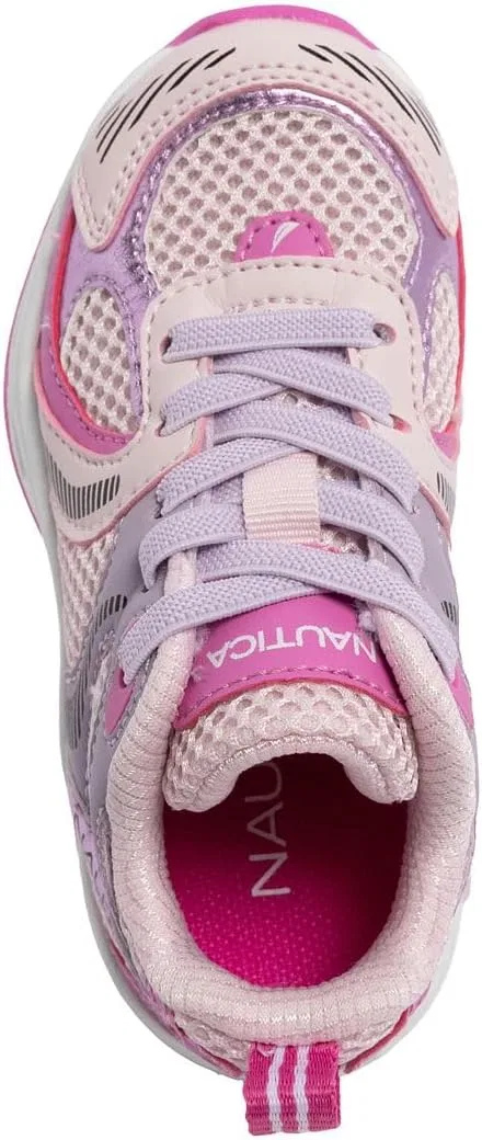 Детские кроссовки с принтом Athletic Running Sneakers Nautica, Pink Purple — фото 4