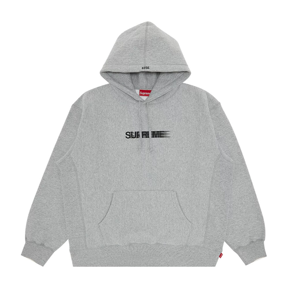 Толстовка Supreme Motion Logo Hooded, серый - фото