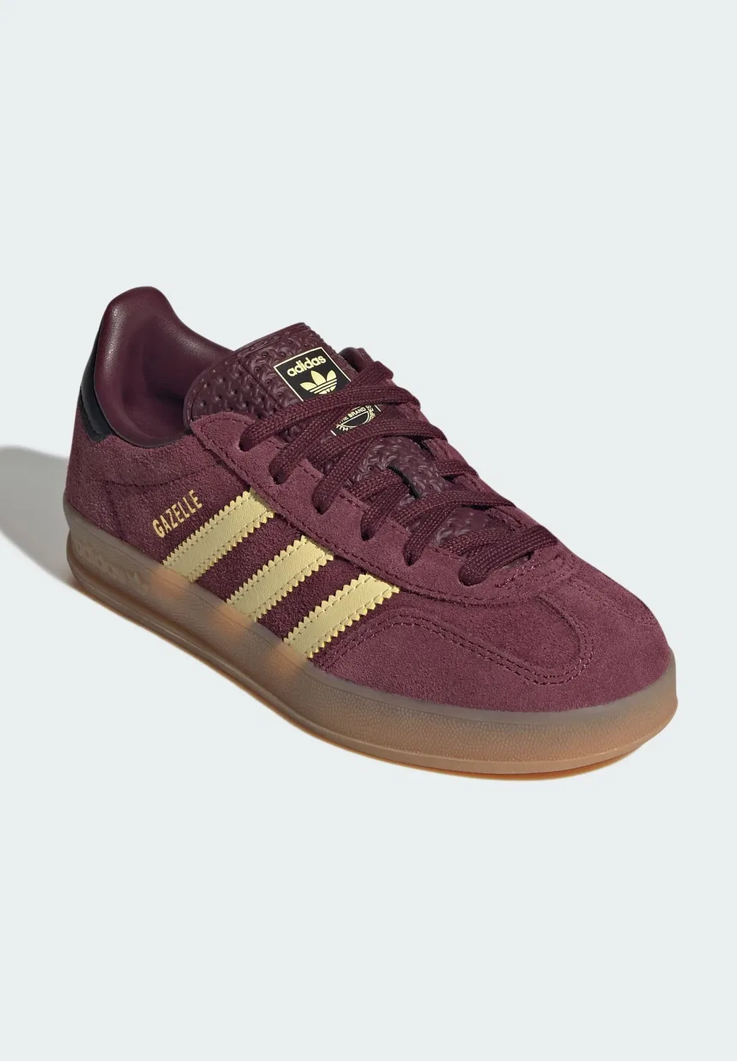 Кроссовки Gazelle для дома, унисекс Adidas Originals, Maroon Almost Yellow Gold Metallic — фото 2