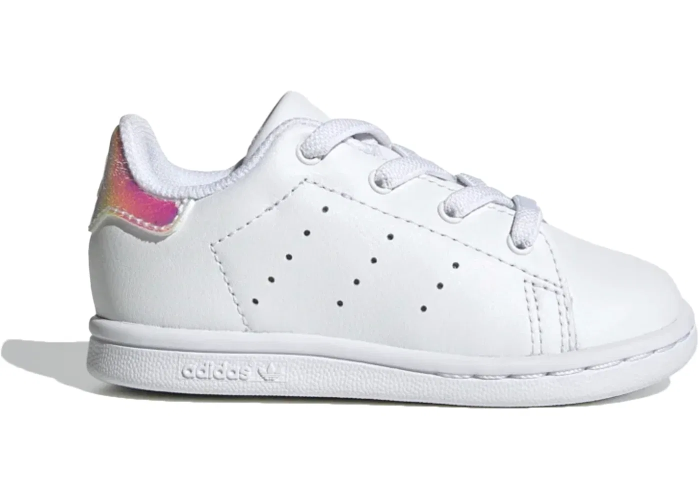 Детские кроссовки с перфорацией Adidas Stan Smith, Cloud White Cloud White Core Black