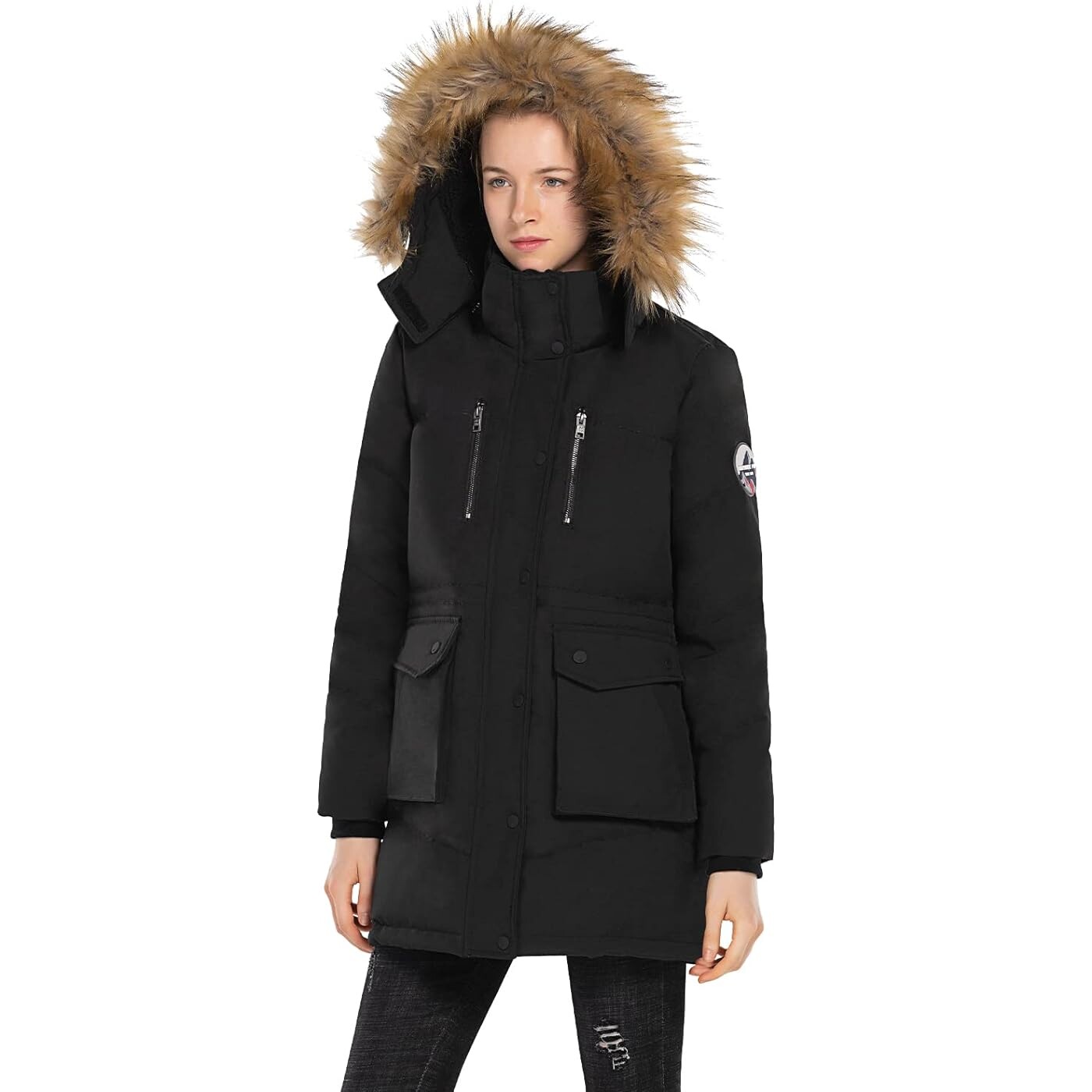 

Пуховик Extreme Pop Goose Down Womens, черный/бежевый