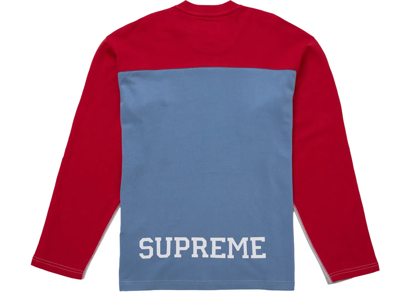 Мужская футболка с длинным рукавом с принтом Supreme Top, Grey — фото 2