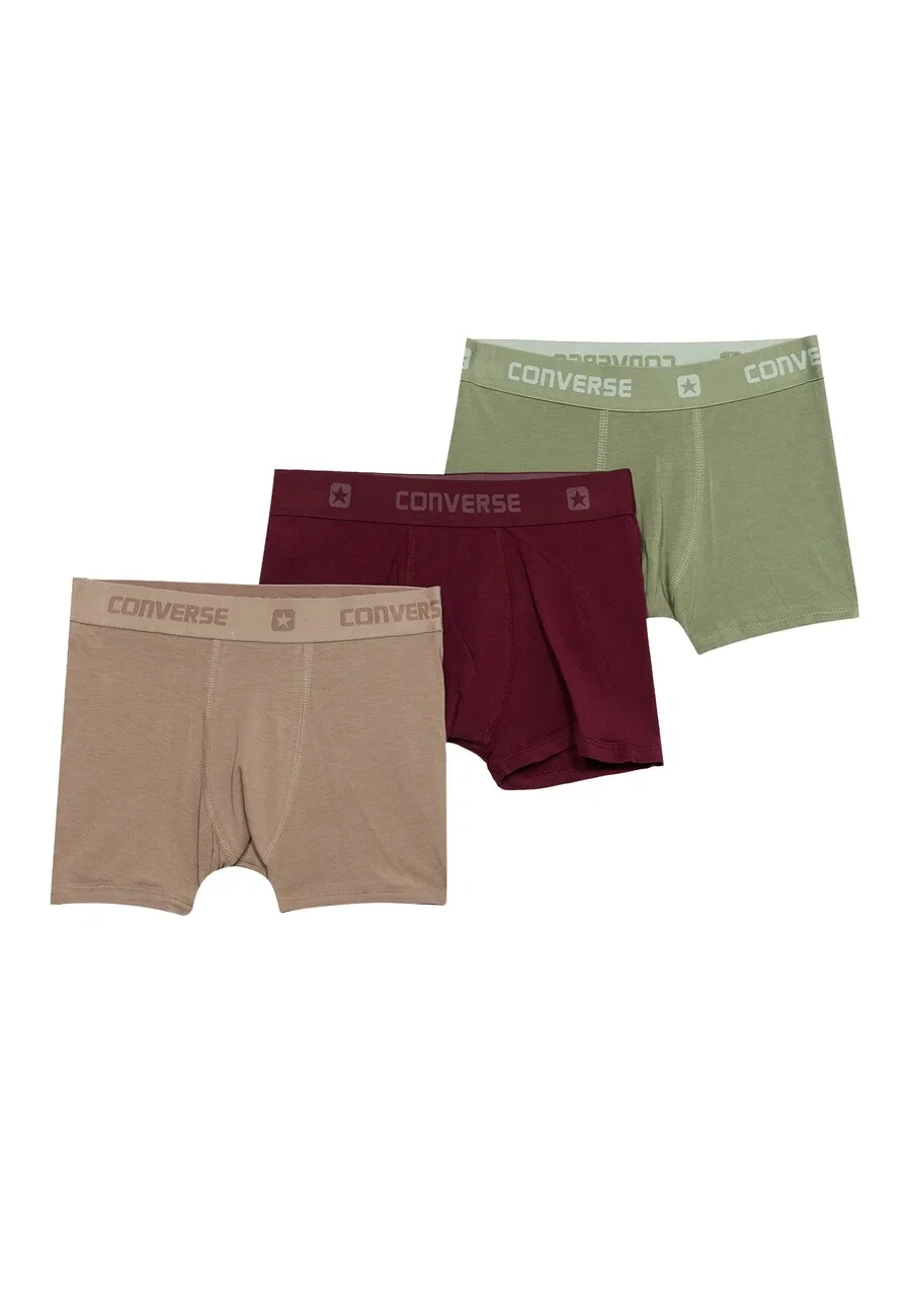 Трусы CONVERSE Underpants 'CLASSIC' в темно-бежевом, мятном, киви и карминно-красном цветах