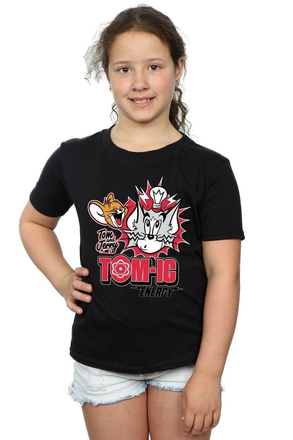 

Хлопковая футболка Tomic Energy Tom & Jerry, черный