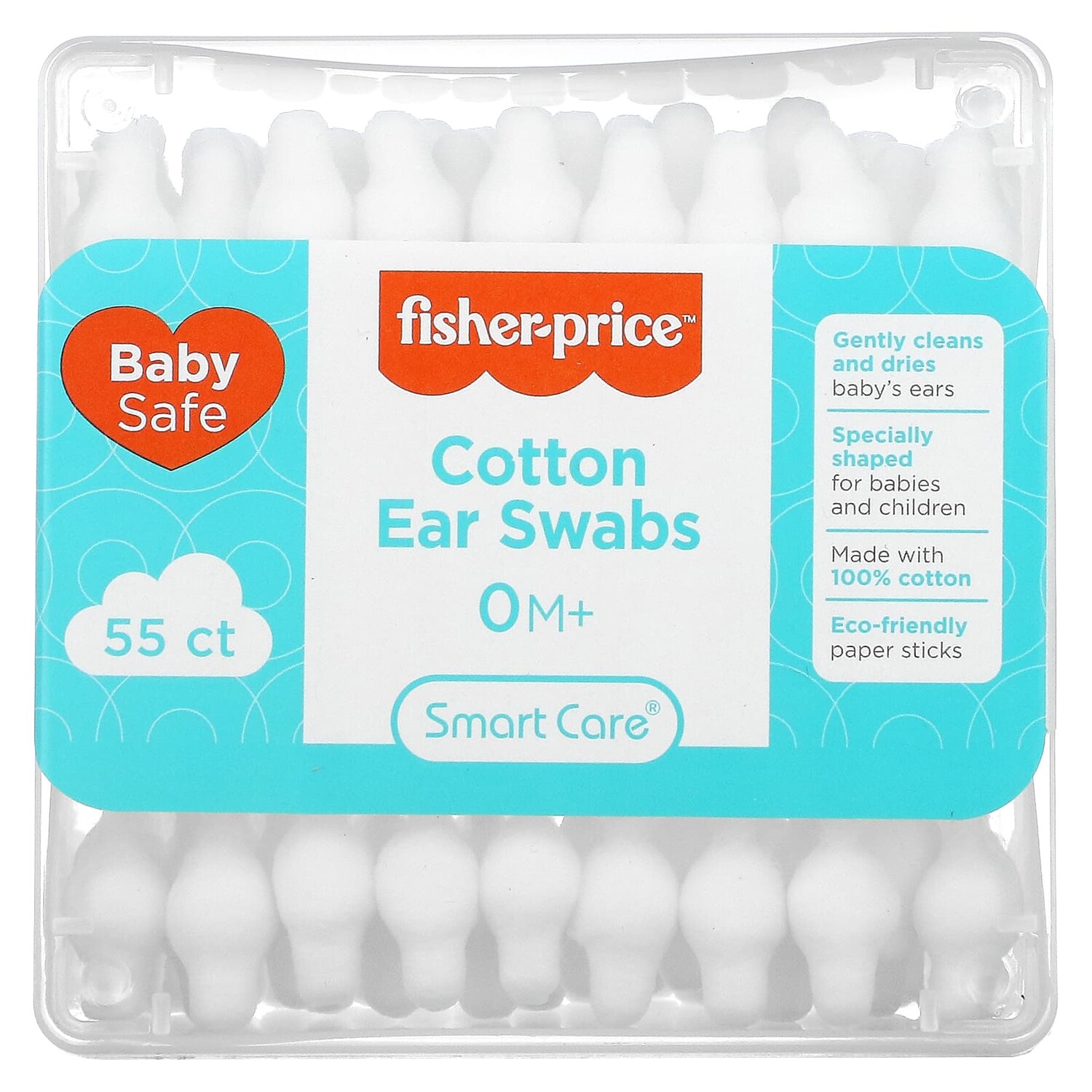 

Ватные Палочки Fisher-Price для ушей, от 0 месяцев, 55 штук