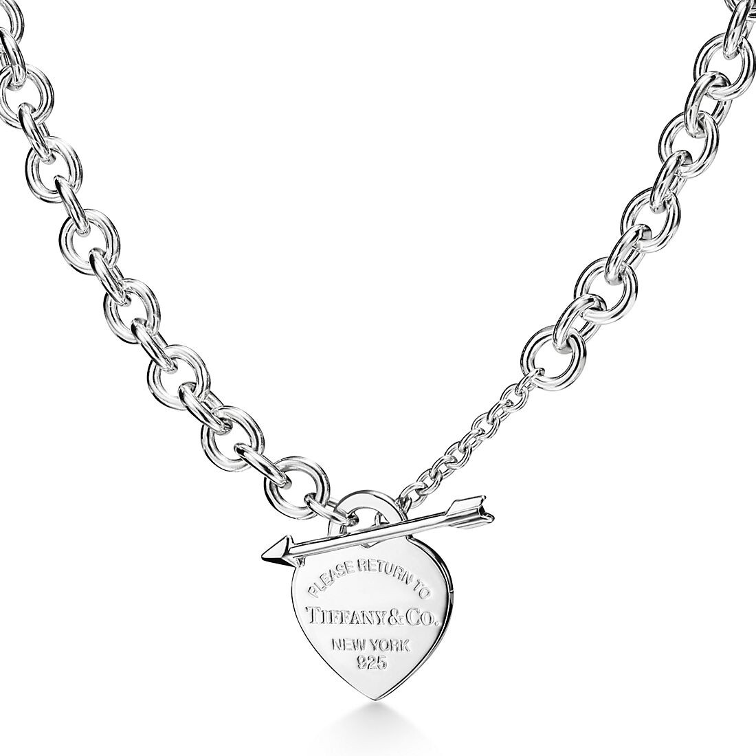 

Колье Tiffany & Co. Return to Tiffany Lovestruck Heart Tag, серебро