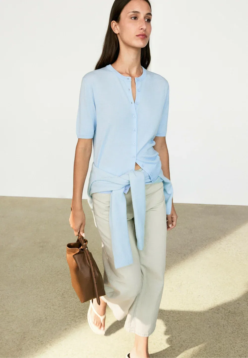 Кардиган Massimo Dutti, Light Blue — фото 2