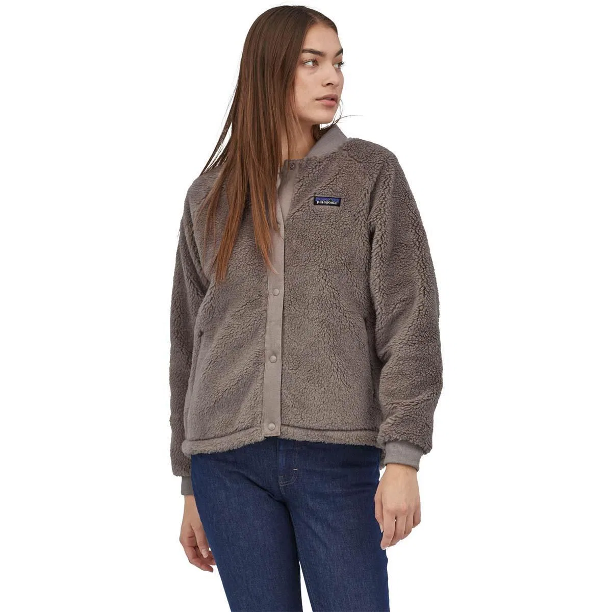 Куртка-бомбер из флиса Woolyester Patagonia, Furry Taupe
