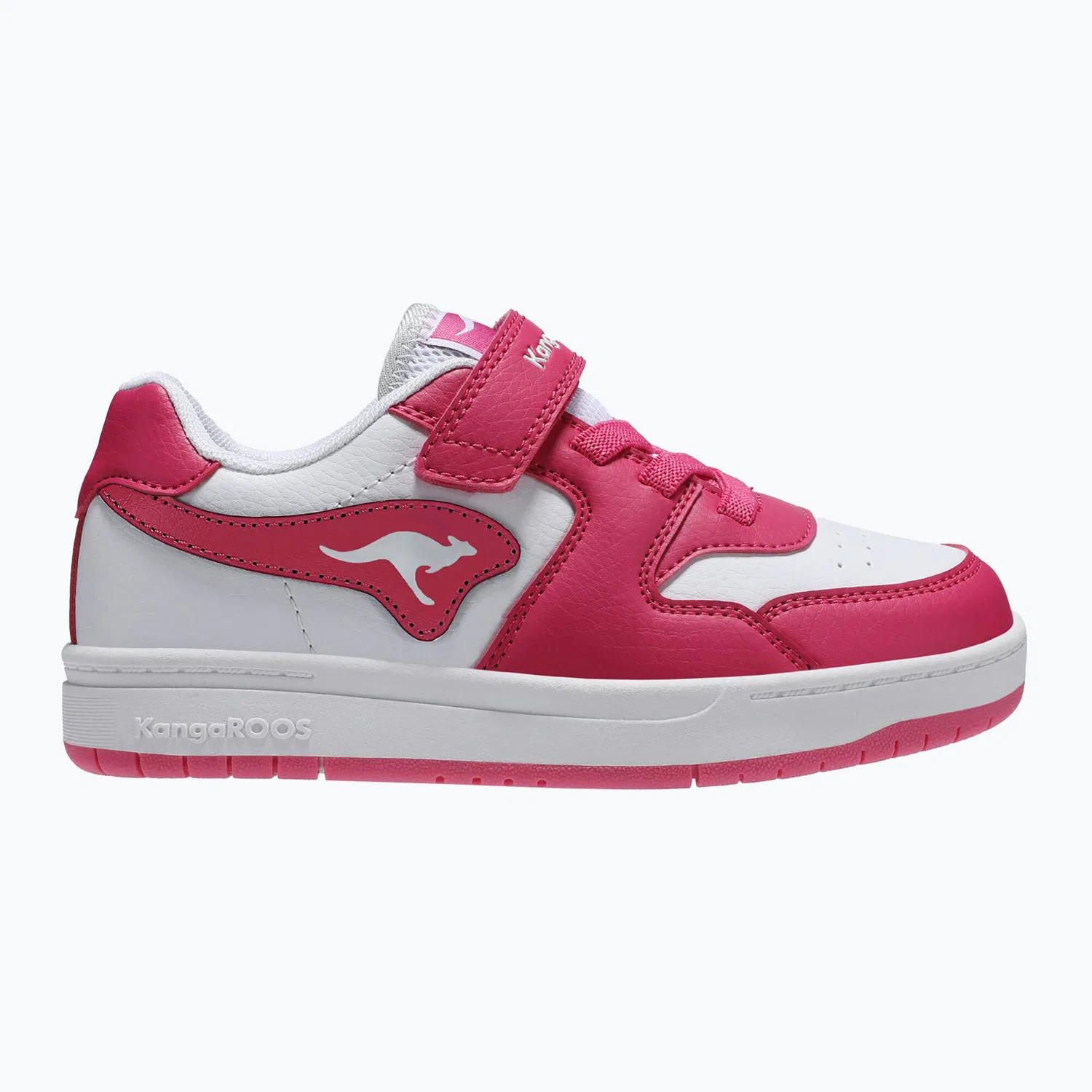 Детские кроссовки для девочек с липучкой и шнуровкой K-CP Fair EV KangaROOS, Rosa — фото 2