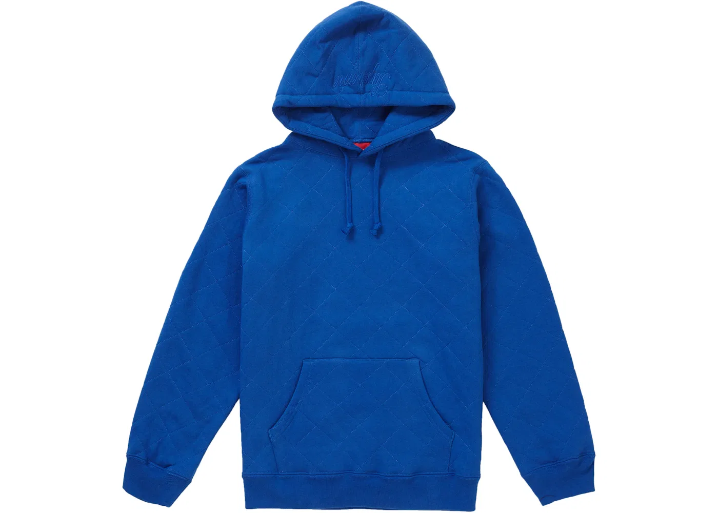 Худи с капюшоном стеганое Supreme Quilted Hooded, цвет Royal