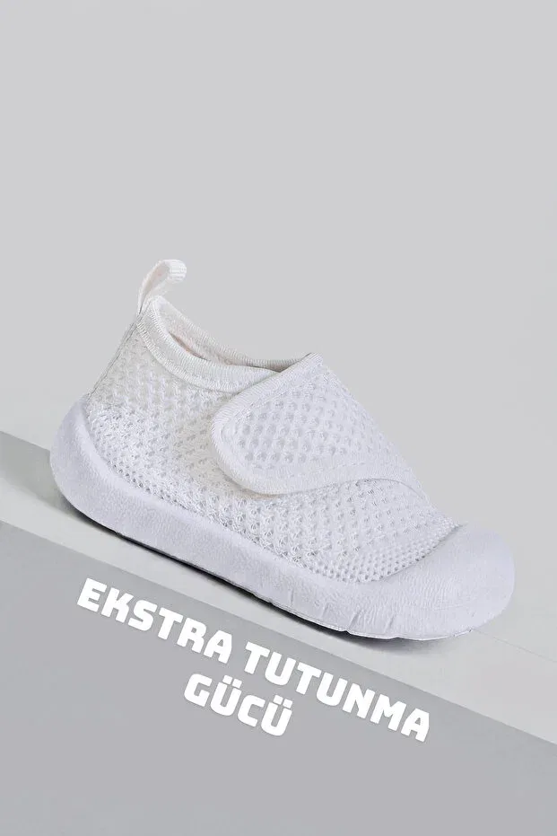 Детские ортопедические туфли для девочек из трикотажа Mio Baby Yuppy, White — фото 3