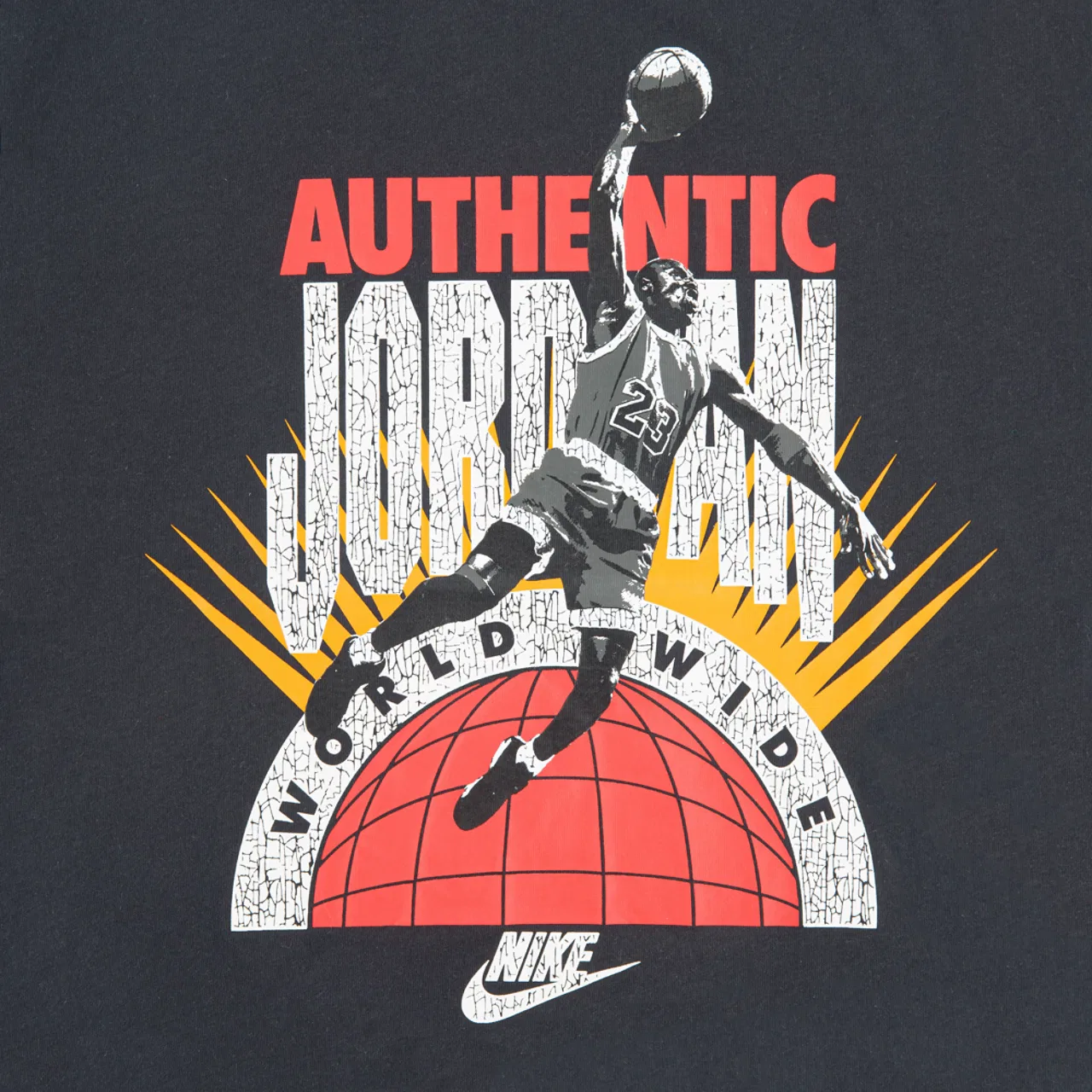 Футболка для мальчиков Infrared Authentic Jordan, цвет Infrared/Off Noir — фото 3