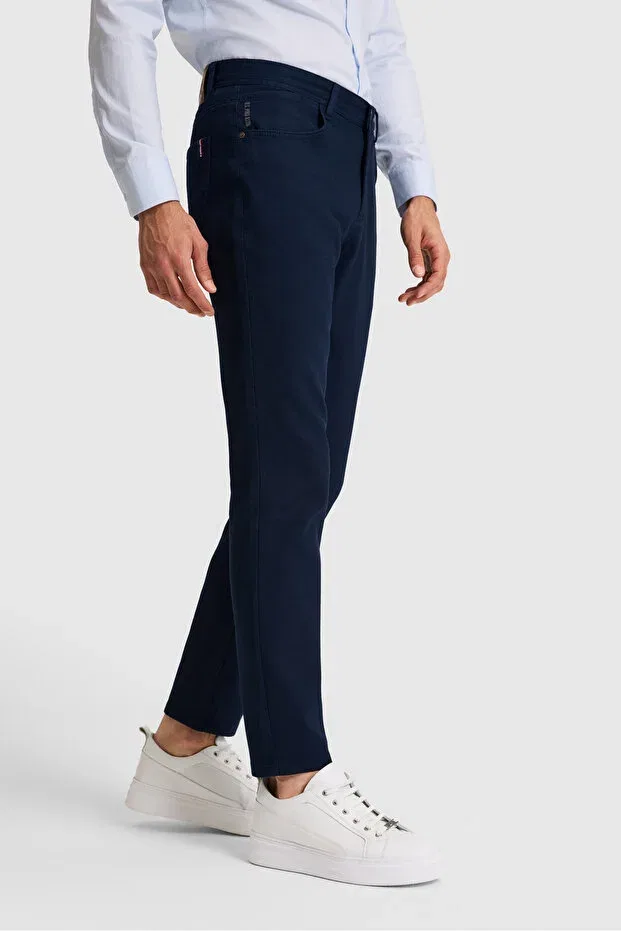 Мужские брюки из хлопка U.S. Polo Assn., Navy Blue — фото 3