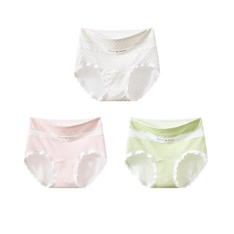 Детские трусы для девочек с принтом 4 шт Red bean, Pink Plaid Pink Floral White Floral