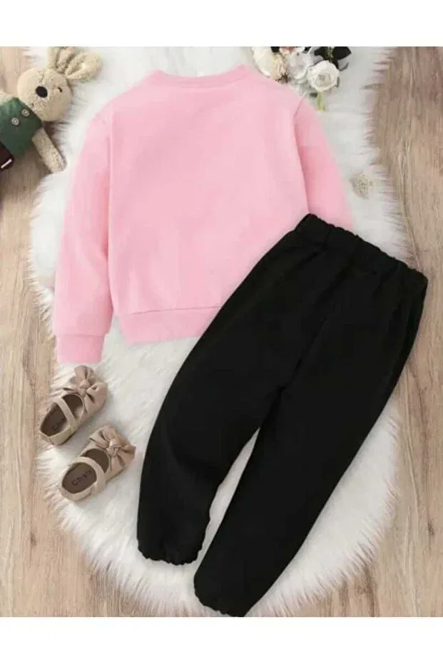 Детский спортивный костюм для мальчиков с длинным рукавом Unprinted kids tracksuit set Zohar, Pink