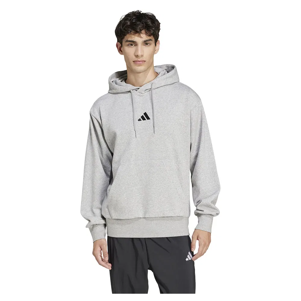 Мужской свитшот с капюшоном из флиса Feelcozy Adidas, Grey
