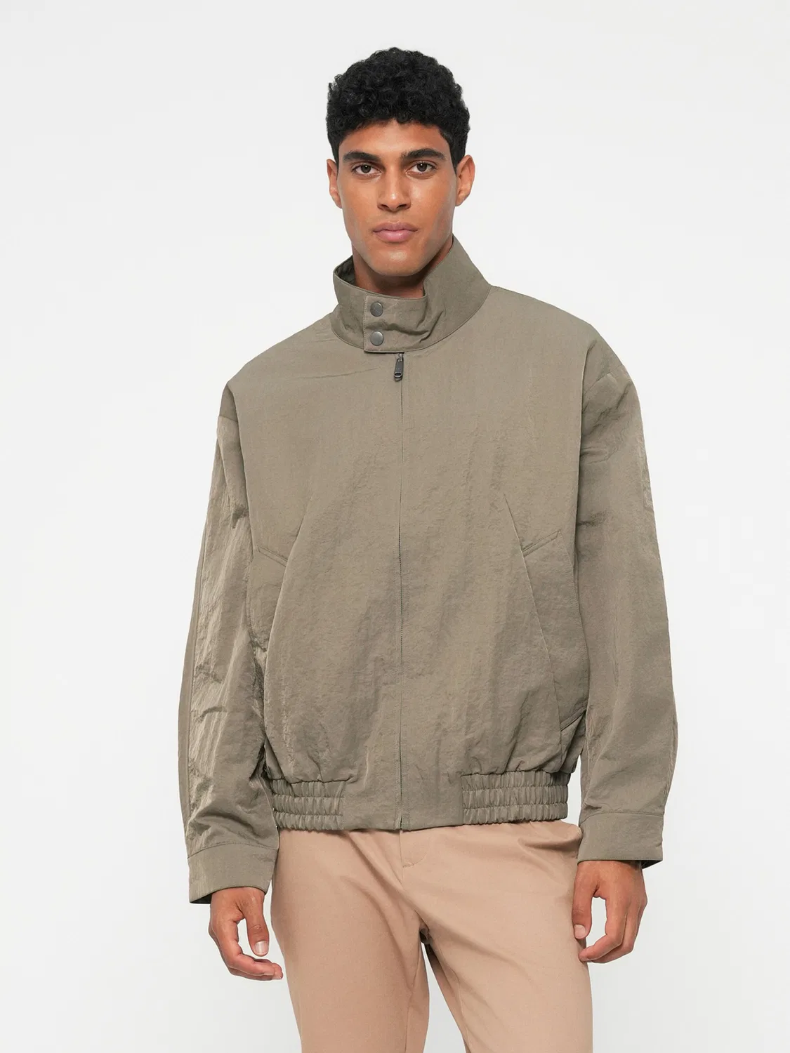 Куртка Calvin Klein для межсезонья, серо-бежевый — фото 2
