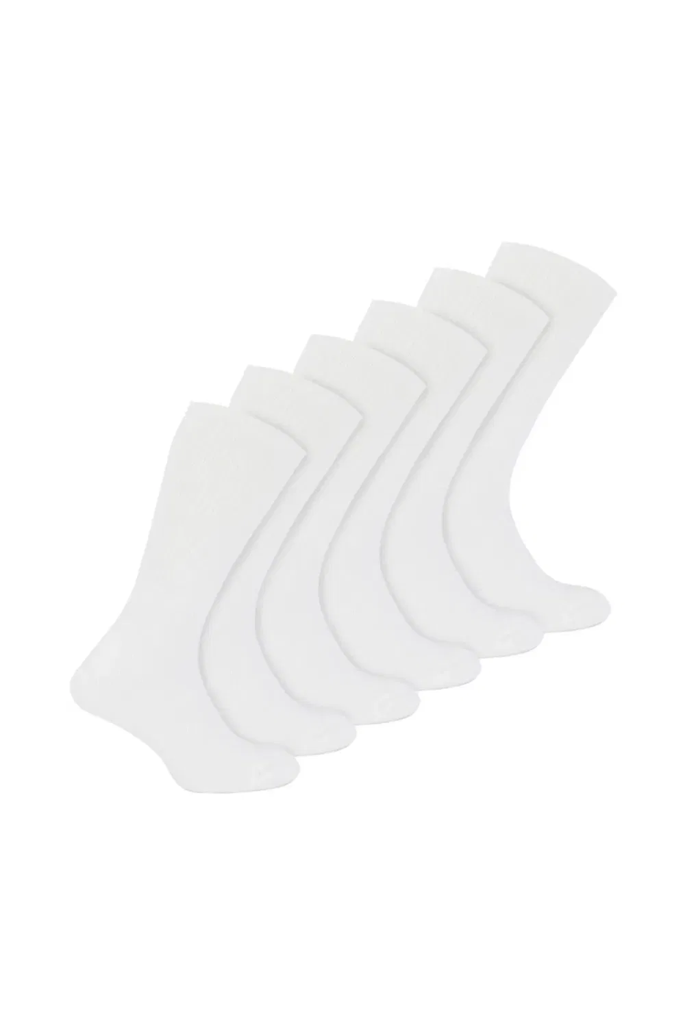 Комплект из 6 пар спортивных носков из мягкого бамбука Sock Snob, White