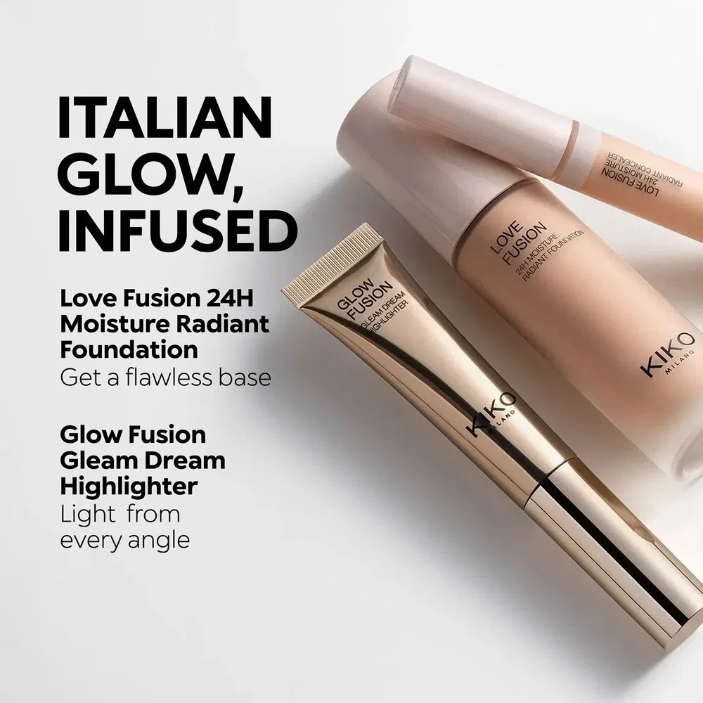 Тональный крем KIKO Milano Love Fusion 24H Moisture Radiant Foundation, 30 мл, оттенок 5.5NR Neutral Rose — фото 3