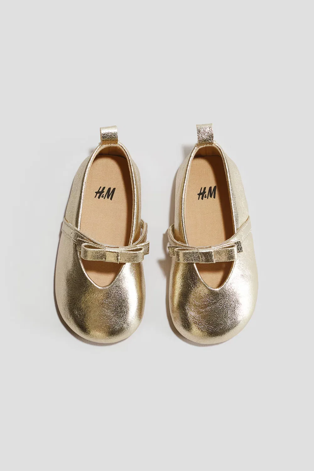 Балетки H&M, Goldfarben