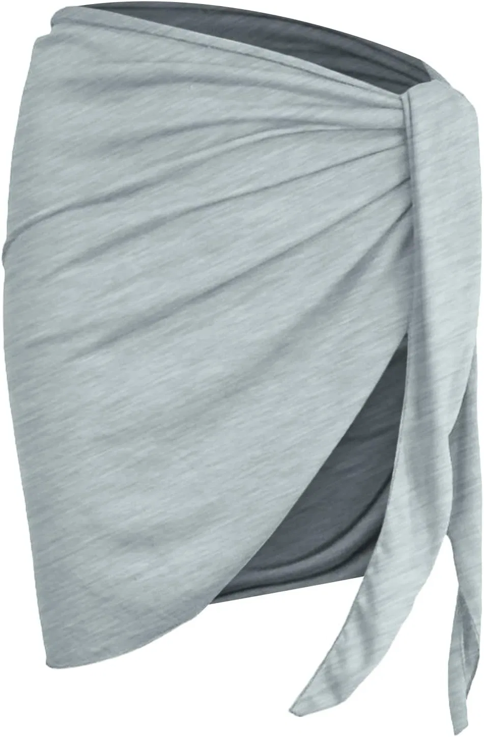 Женская пляжная накидка-юбка с бахромой, Dark Grey — фото 3