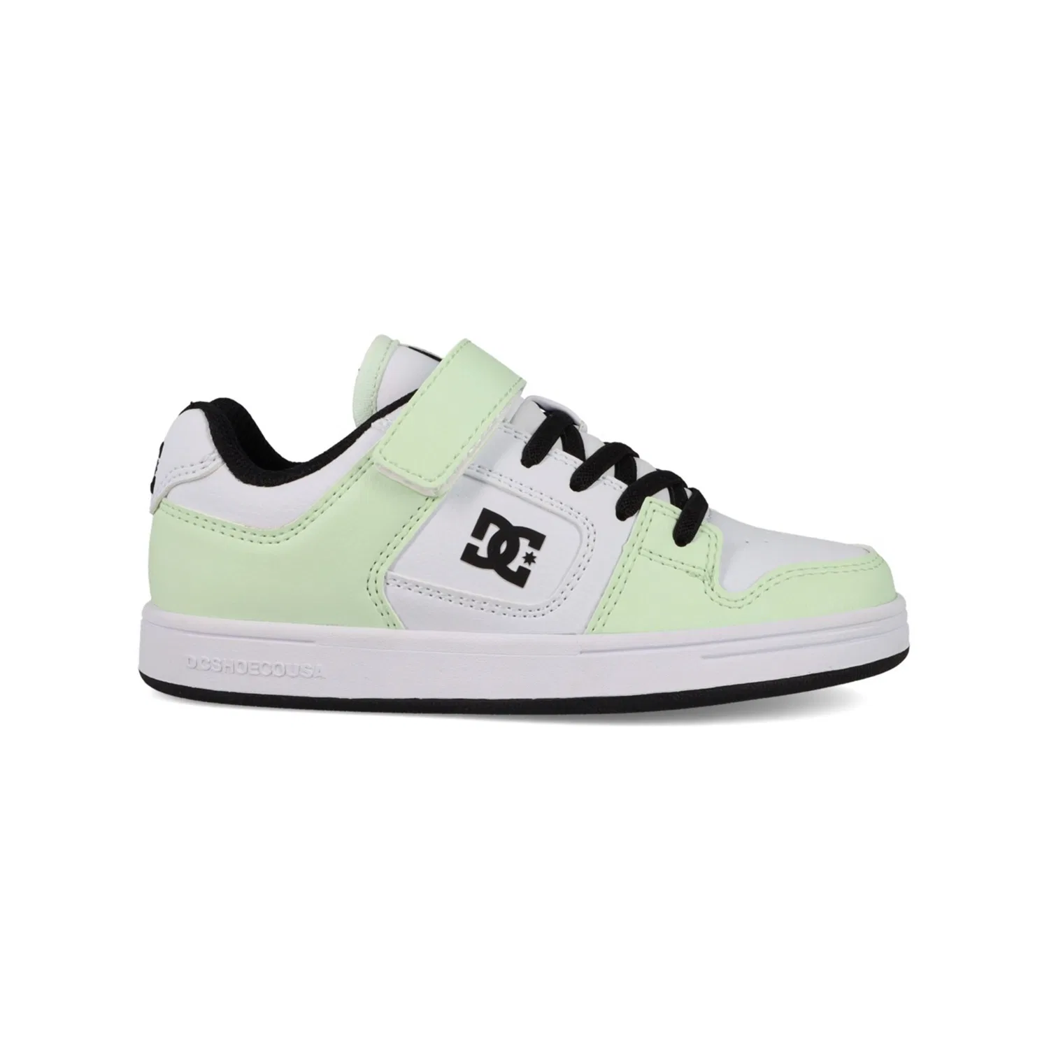 Детские кроссовки с липучкой DC Shoes, Mint/White/Black — фото 2