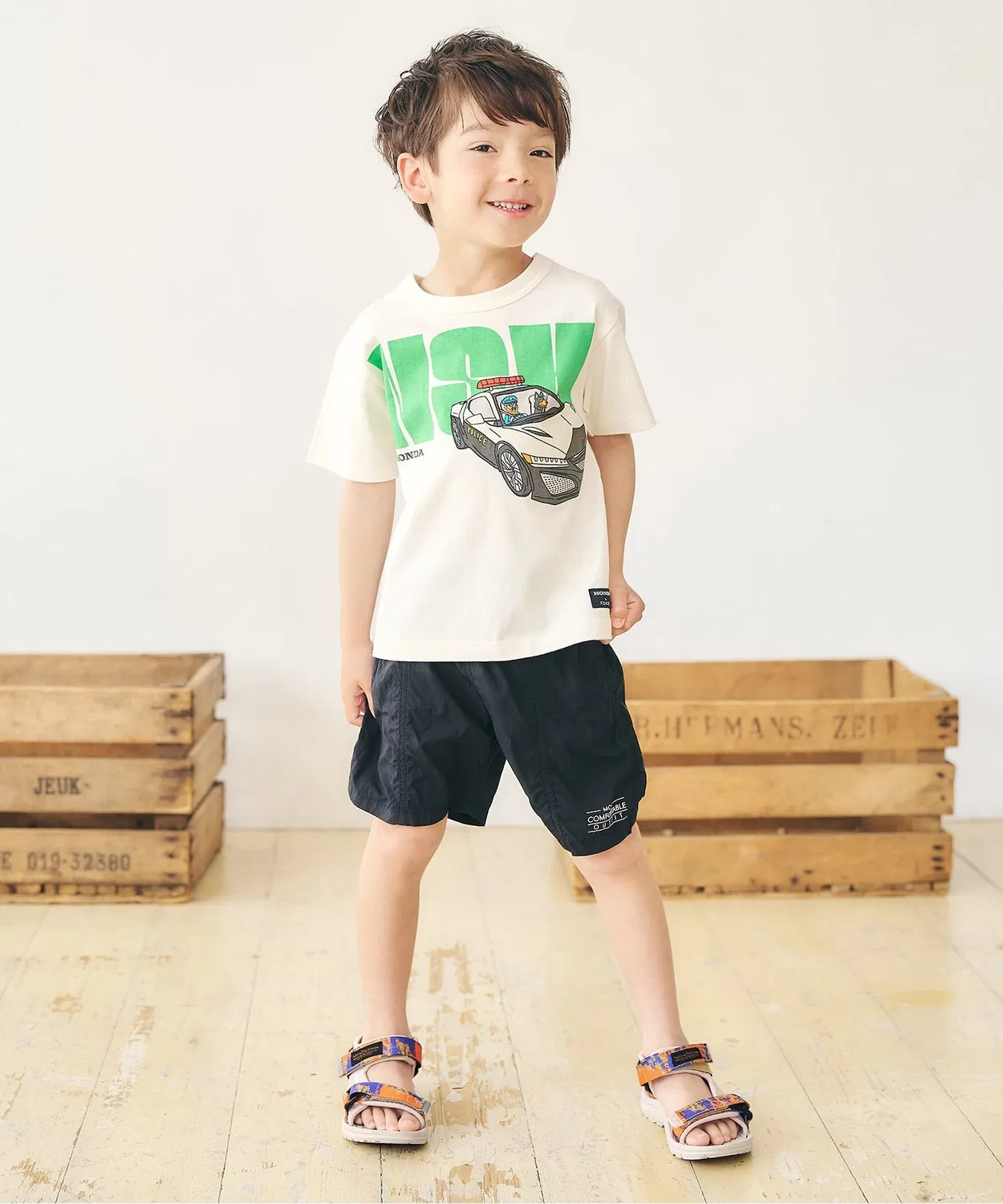 Детские шорты с водоотталкивающей пропиткой F.O.KIDS, Khaki — фото 4