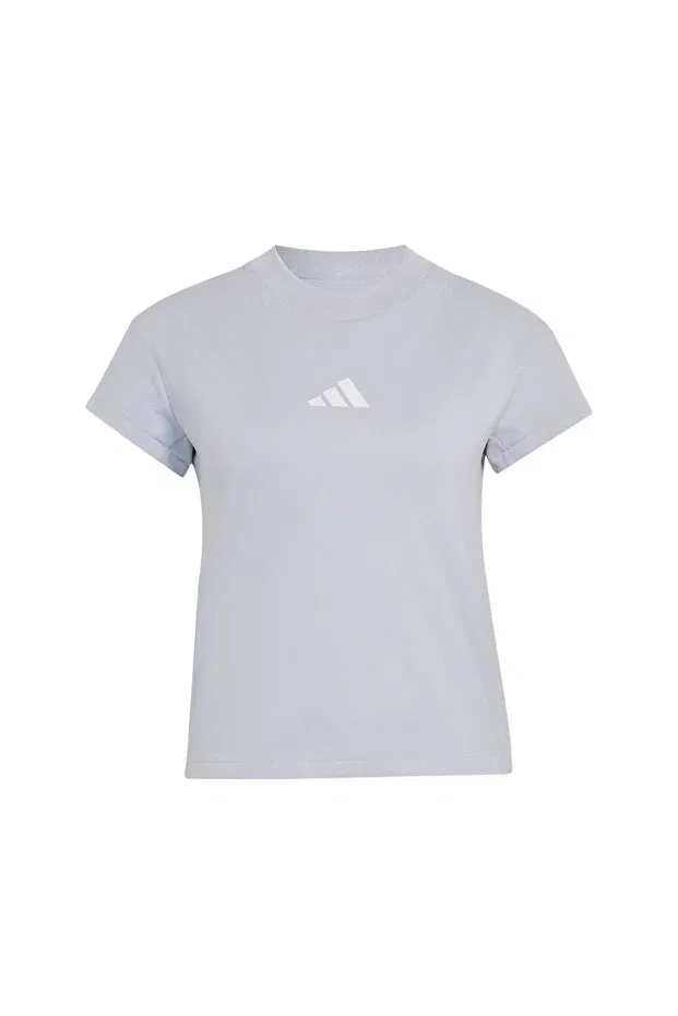 Женская футболка с принтом Adidas, Gray — фото 4