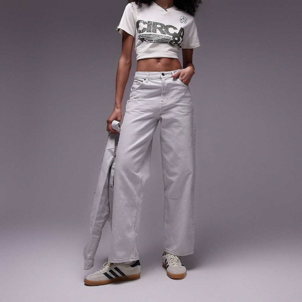 

Джинсы Topshop Gilmore Low Slung Boyfriend, светло-белый