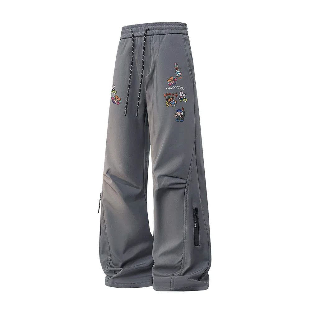 Детские повседневные штаны карго с утилитарным стилем Casual Pants Unisex Moderate Cargo Pants, PAL ONGACO, Dark Gray
