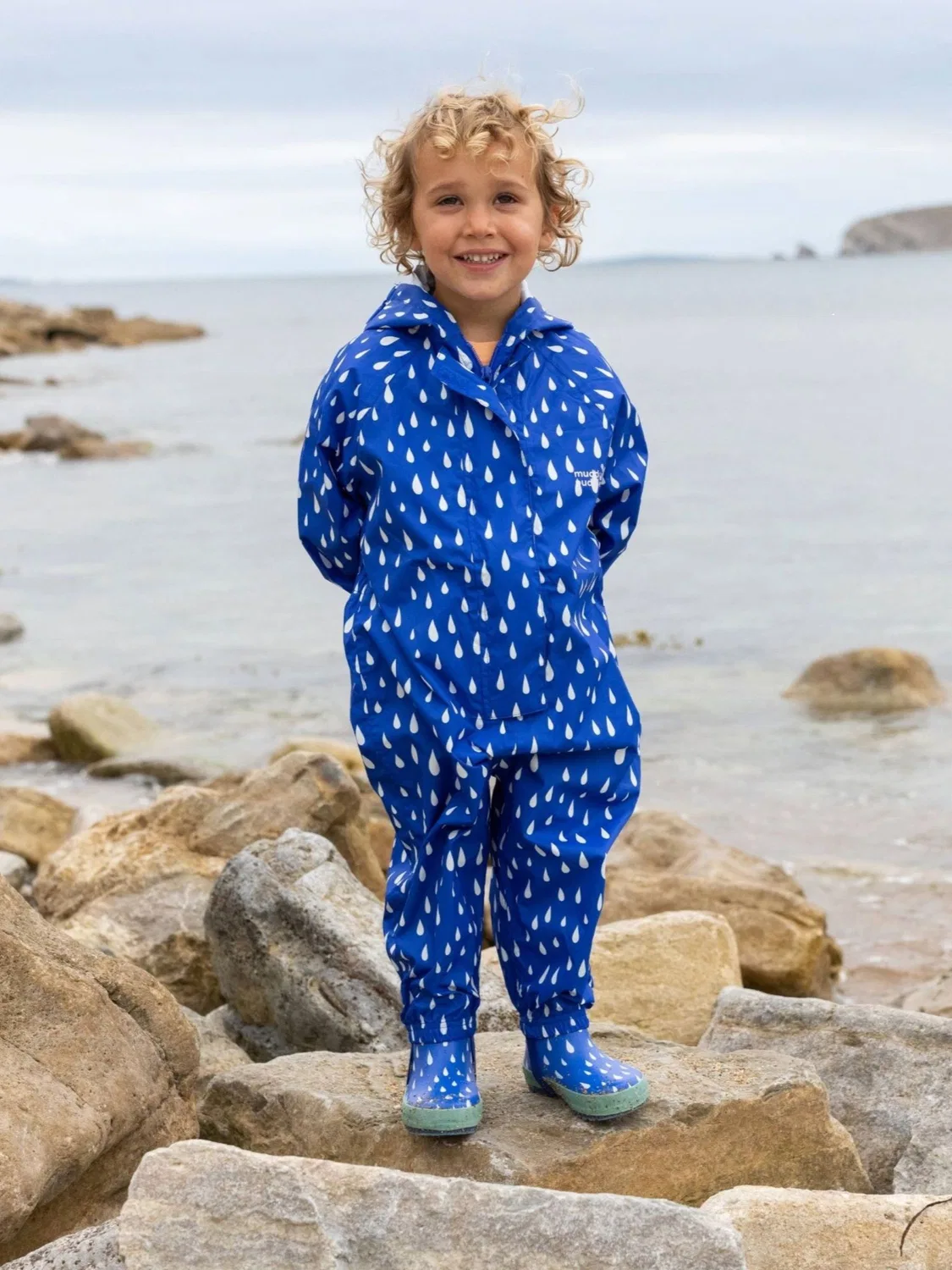 Комбинезон непромокаемый Muddy Puddles Little Essentials, синий