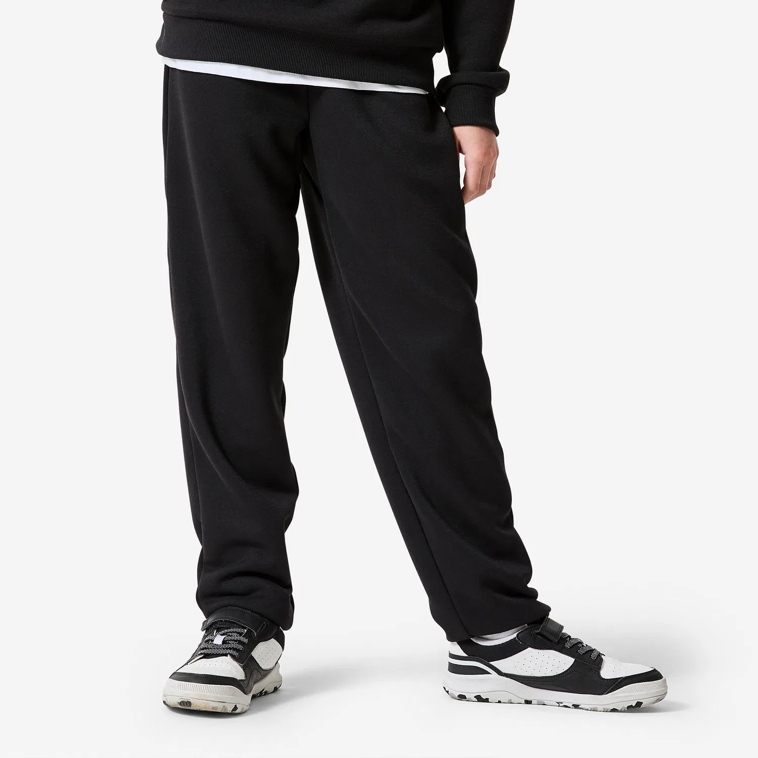 Детские утепленные спортивные штаны Jogginghose Kinder Fleece warm Decathlon, Schwarz