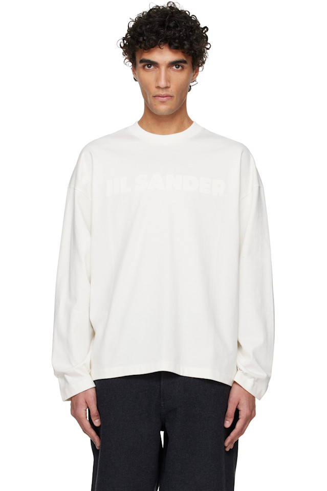 

Jil Sander Белая футболка с логотипом