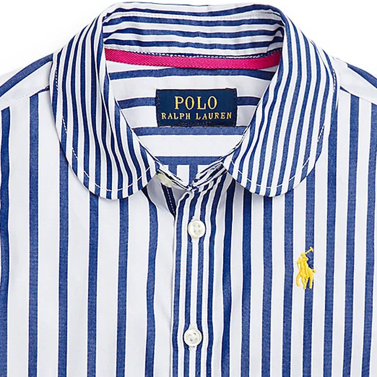 Платье с длинным рукавом SS24 Blue Kids' Polo Ralph Lauren — фото 4