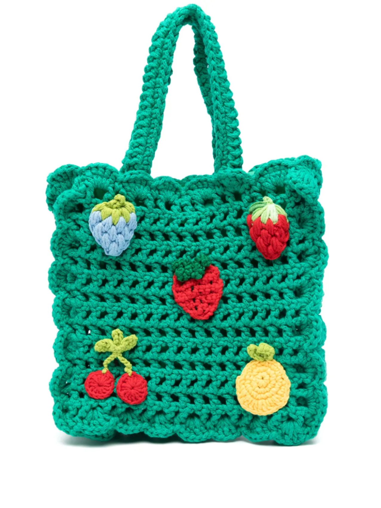 

Сумка Stella McCartney Kids, связанная крючком, зеленый
