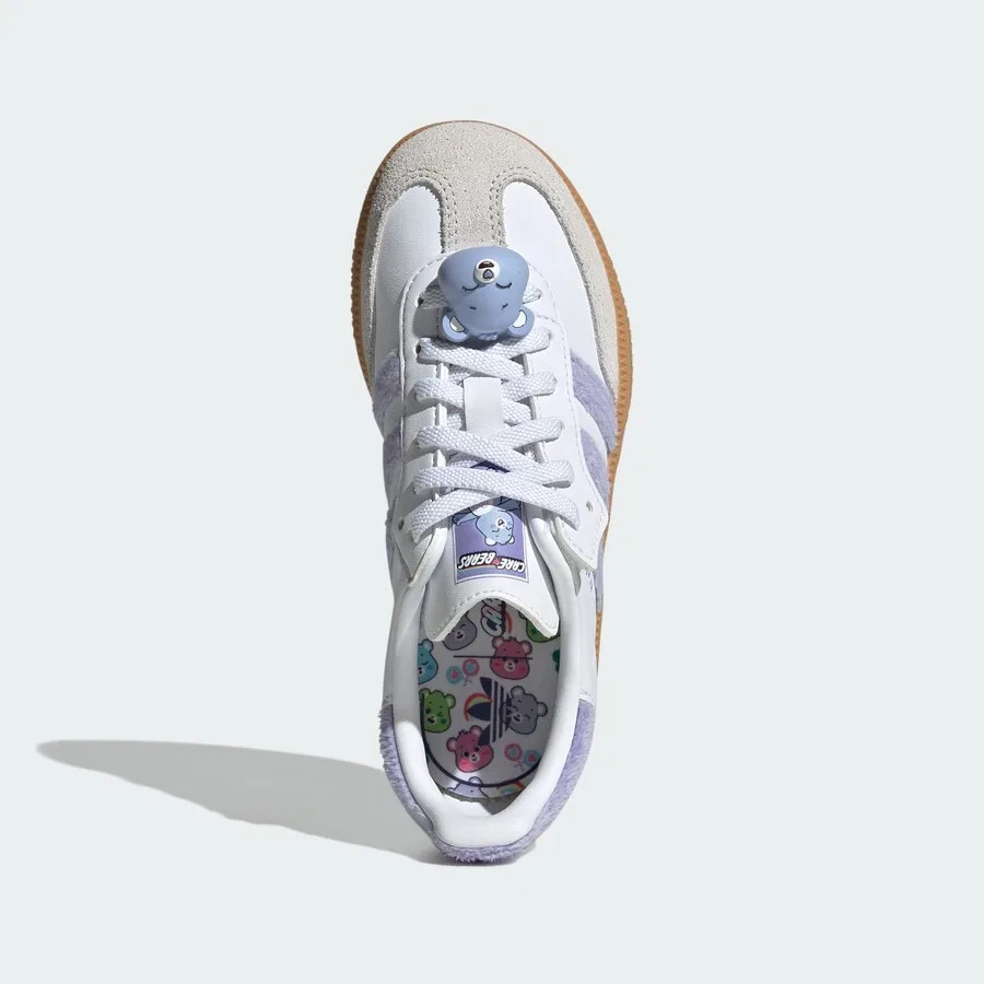 Кроссовки ADIDAS ORIGINALS 'Care Bears Samba' белого цвета — фото 3