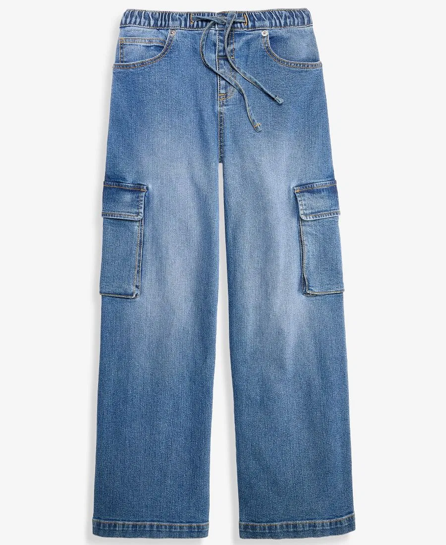 Джинсы карго с декоративным шнурком Epic Threads, Medium Wash