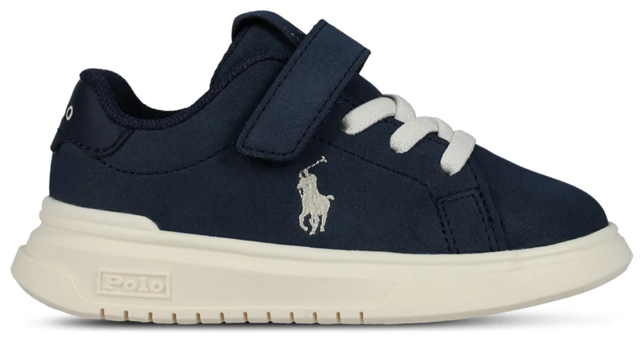 Детские кроссовки для мальчиков на липучках Heritage Court Super PS Polo, Navy/Cream